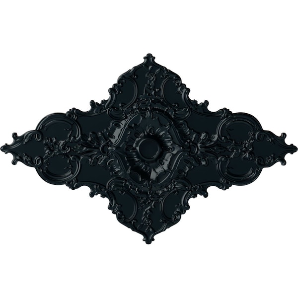 Ekena Millwork Melchor Diamond Ceiling Medallion (Canopies up to 4"), 67 1/4"W x 43 3/8"H x 4"ID x 2"P, Night Shade CM70X43MLNSF - main